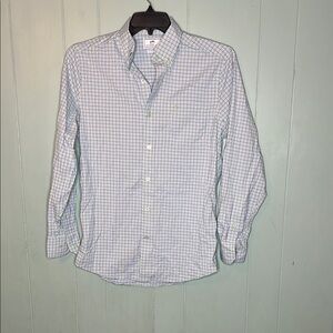 Southern Tide Blue and White Checkered Casual Shirt
